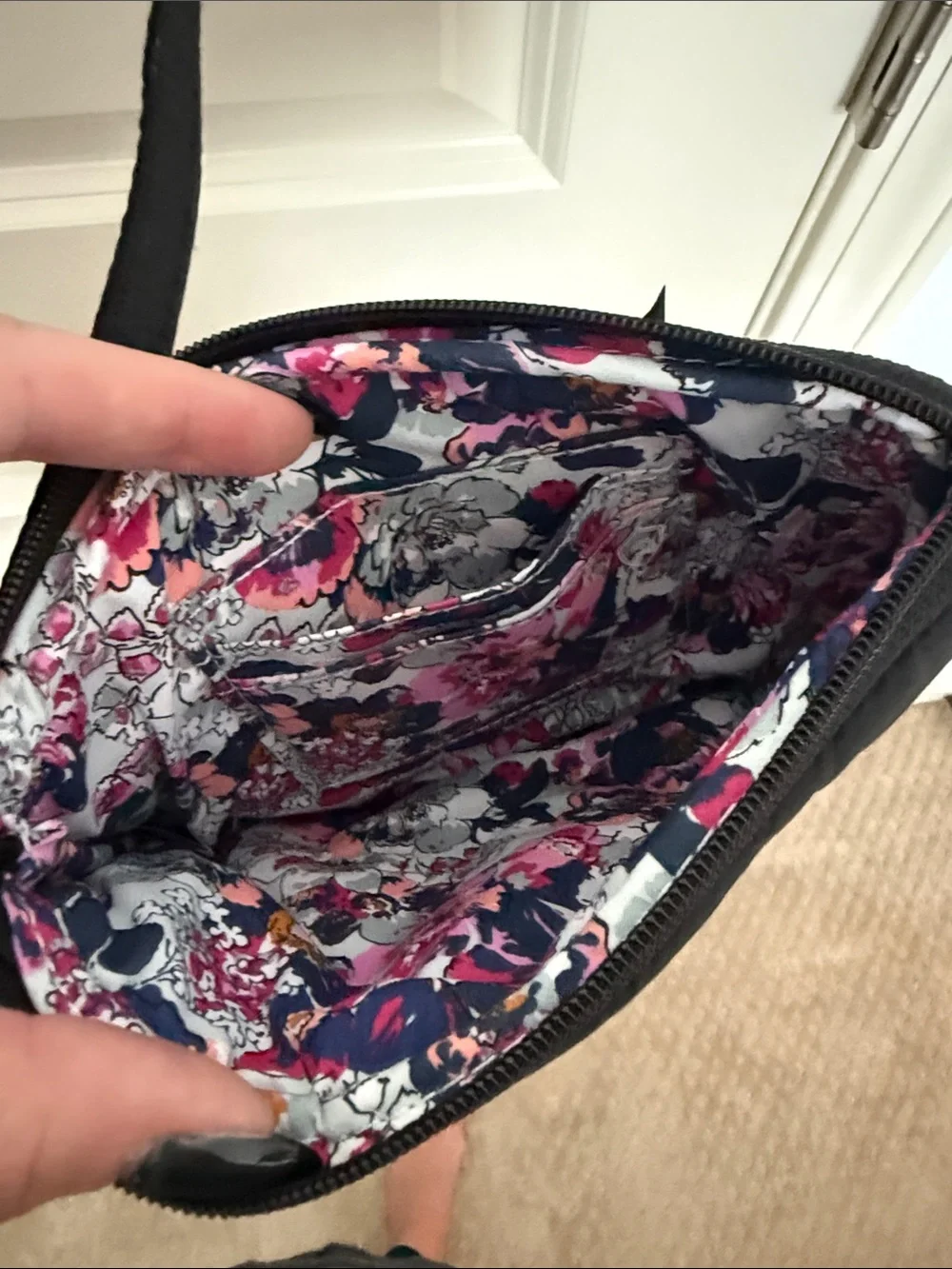Vera Bradley Quilted Black Wristlet Clutch